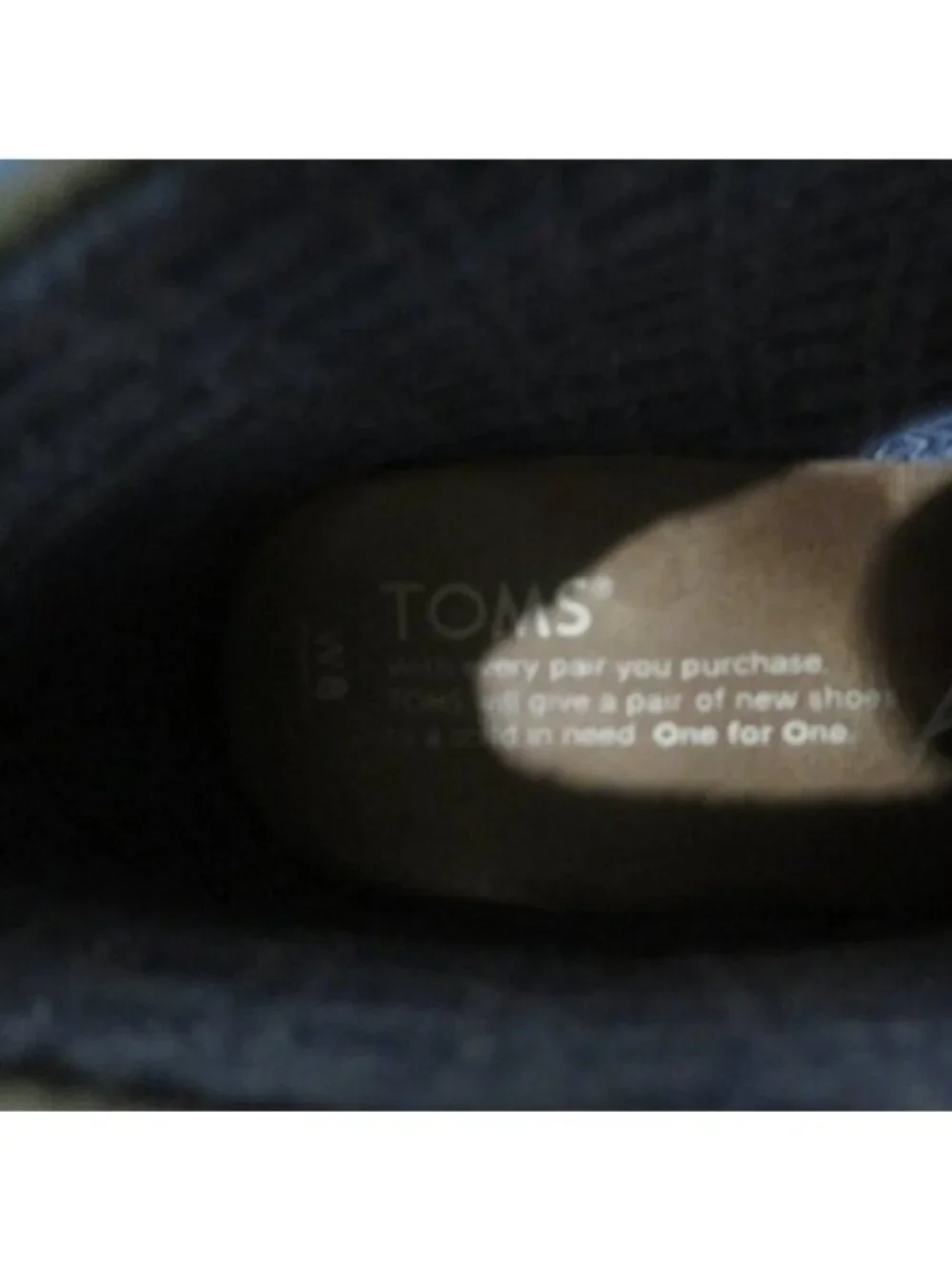 Toms Blue Chambray Desert Wedge Ankle Boots Booties Size 8